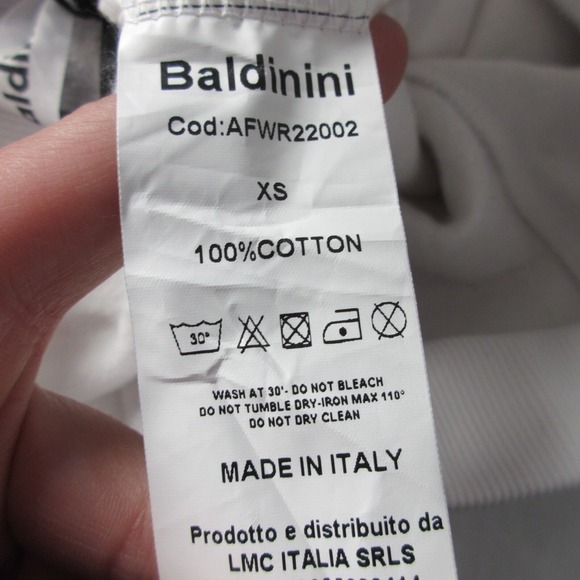 Baldinini Women Sweatpants XS 38 White Regular Fit 100% Cotton Logo Jogging 372 - Picture 4 of 12